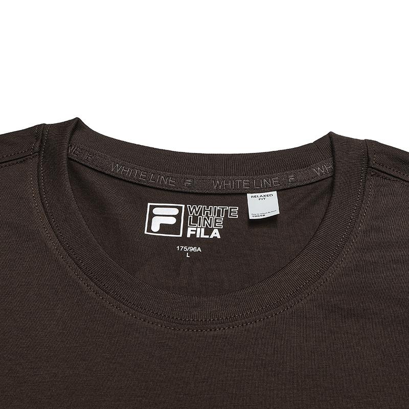 FILA Original Fashion Retro Simple Casual Sports Daily Versatile Comfortable Cool Breathable Soft Cotton Knitted Short Sleeve T-Shirt F11M539111F-BN