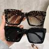 Classic Rectangular Frame Glasses, Decorative Sunglasses, Couple Fashion Glasses, Versatile Plain Plain Glasses