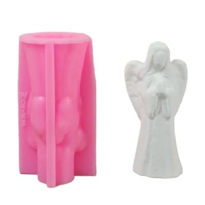 Winged Girl Shape Silicone Molds Gypsum Silicone Molds for Candle Soap Making Fondant Silicone Mould Epoxy Resin Molds