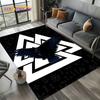 Odin Viking Symbol Valknut Nordic Valhalla Carpet Rug for Living Room Bedroom Home Sofa Decoration,Area Rug Non-slip Floor Mat