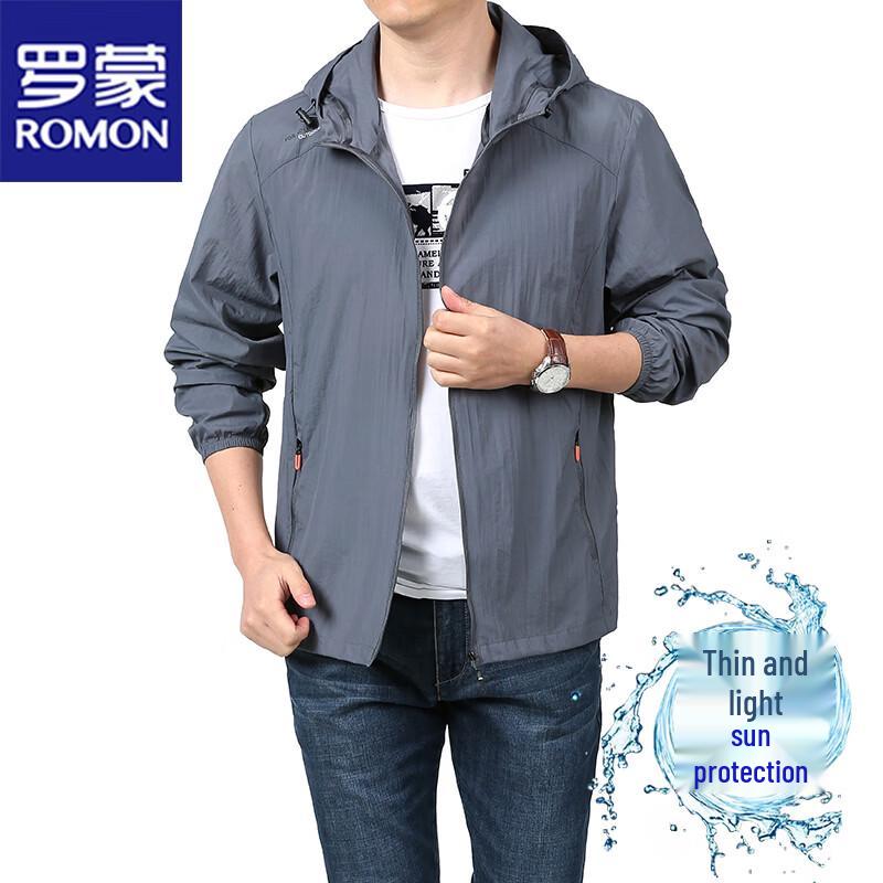 ROMON Men's Hooded Summer Sun Protection Jacket