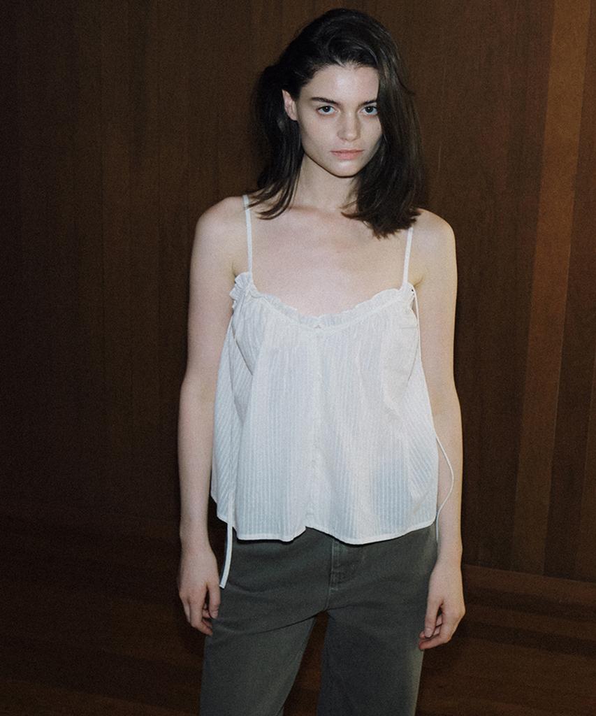 108POUND Levi Frill Bustier_Cream