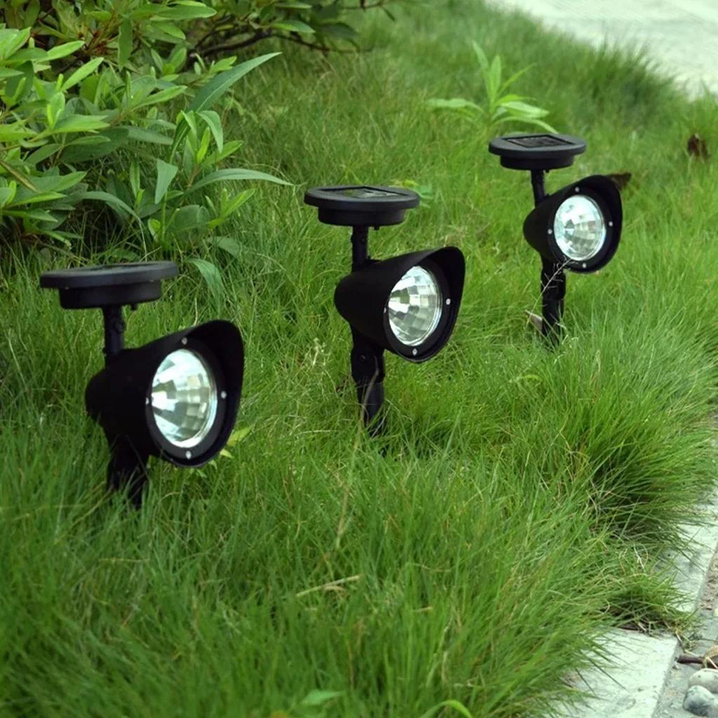 1/2PCS Solar Powered LED Spotlight Outdoor - Waterproof Garden Landscape Light for Pathway, Lawn,Tree Courtyard X-mas Decoration