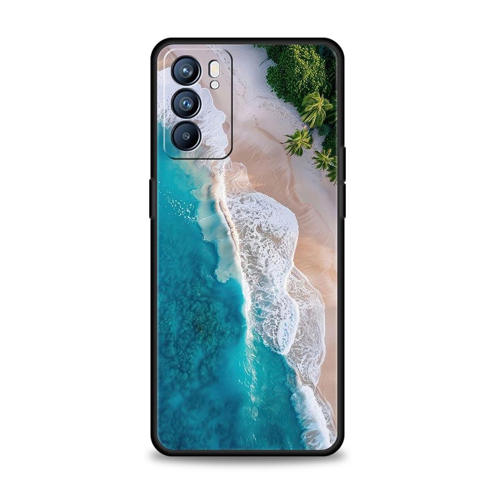 Blue Sea Ocean Waves Phone Case For Oppo Reno13 Reno12 Reno11 F Reno10 Pro A54 5G Find X5 A53 A9 A57 A78 4G A79 A80 A98 Cover