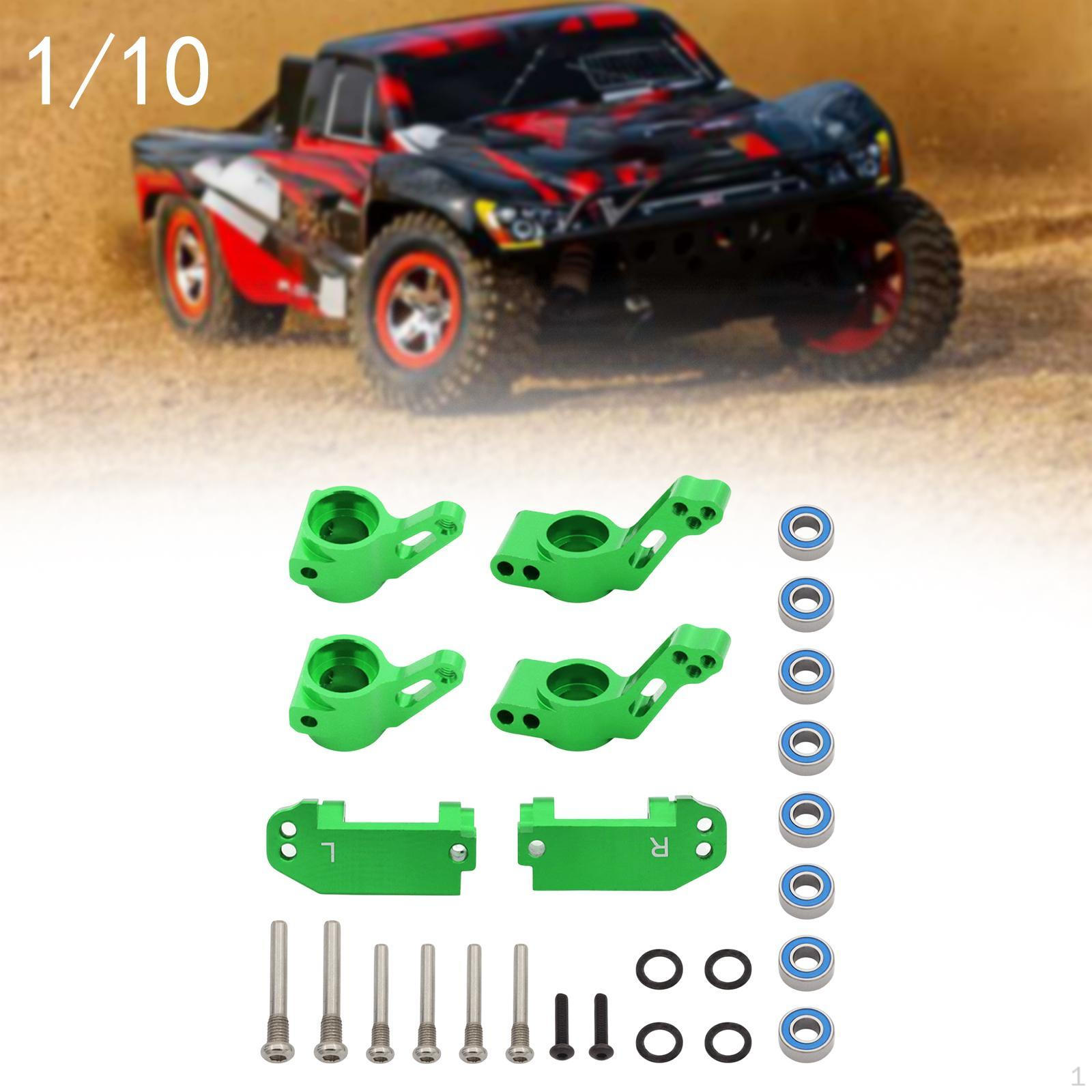 

Aluminum Alloy Steering Blocks and Rear Stub Axle Carriers for 1:10 Crawler RC Cars зелений