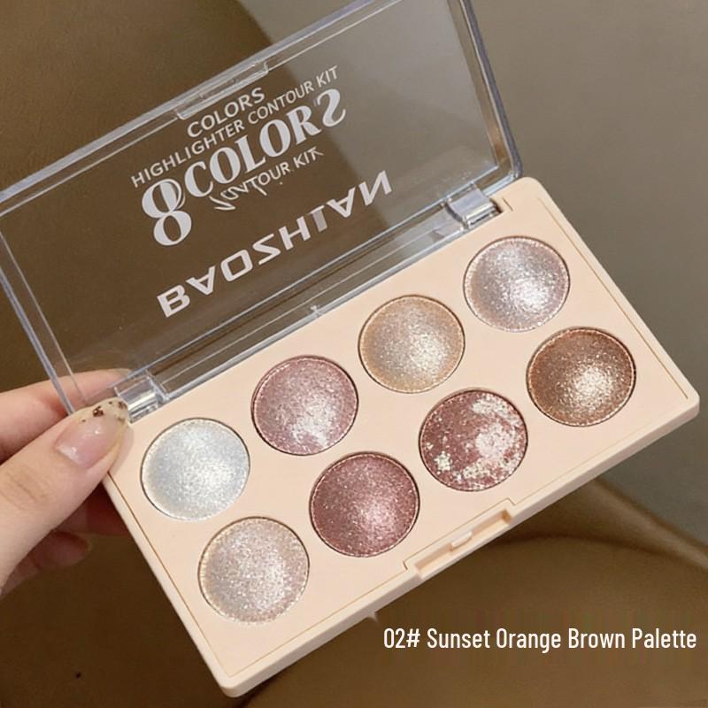 Vielseitige Mehrfarbige Lidschattenpalette: Kontur, Highlight & Matter Schimmer Erdtöne