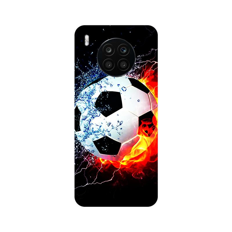 Custodia per Honor 50 Lite Calcio Custodia posteriore in silicone morbido per Honor 50 Lite Cover per telefono per Honor 50 9S 9A 9C 9X Lite etui Bumper