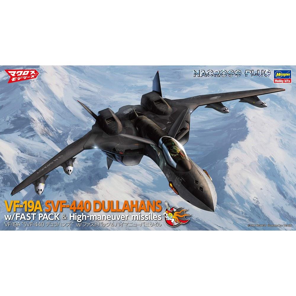 Hasegawa Macross Plus VF-19A SVF-440 Durahands Model Kit 1/72 Scale Fast Pack High Maneuver Missiles 65870