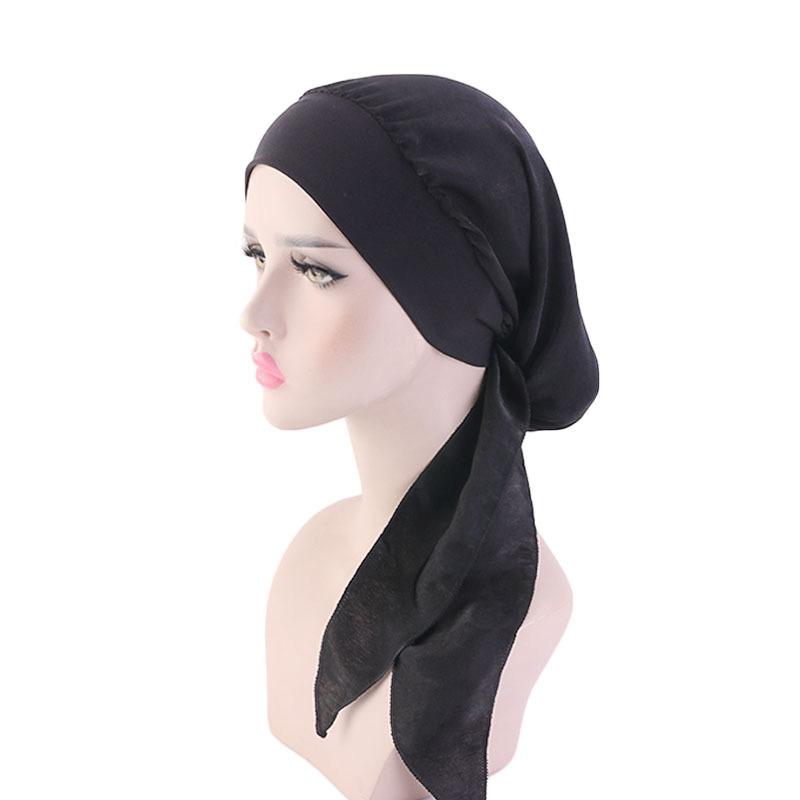 fashion printed flowers women inner hijabs cap muslim head scarf turban bonnet ready to wear ladies wrap under hijab caps