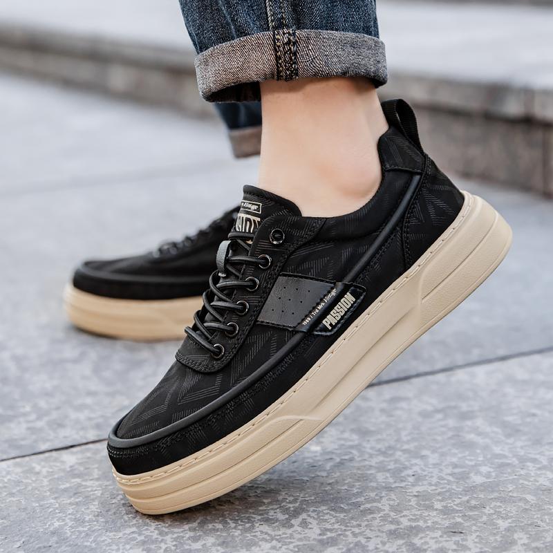Fashion New Arrival Casual Shoes for Men Breathable Canvas Shoes Leisure Walk Male Sneakers Thick Bottom Vulcanize Footwear Man Trainers