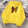 Flaming Butterfly Wings Hoodies Women Fashion Novelty All Match Hoodie Classic Trend New Clothes Loose O-Neck Sweatshirt Y2K Top