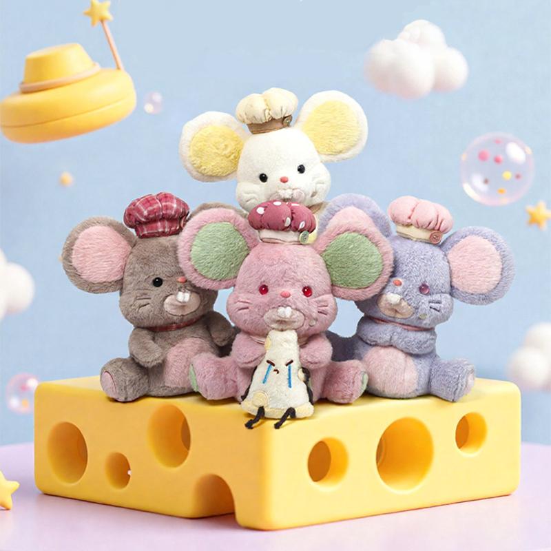 29CM Cute Cartoon Cheese Raspberry Matcha Mouse Plush Toy Soft Stuffed Animal Mouse Doll Accompany Hug Pillow Kid Birthday Gifts
