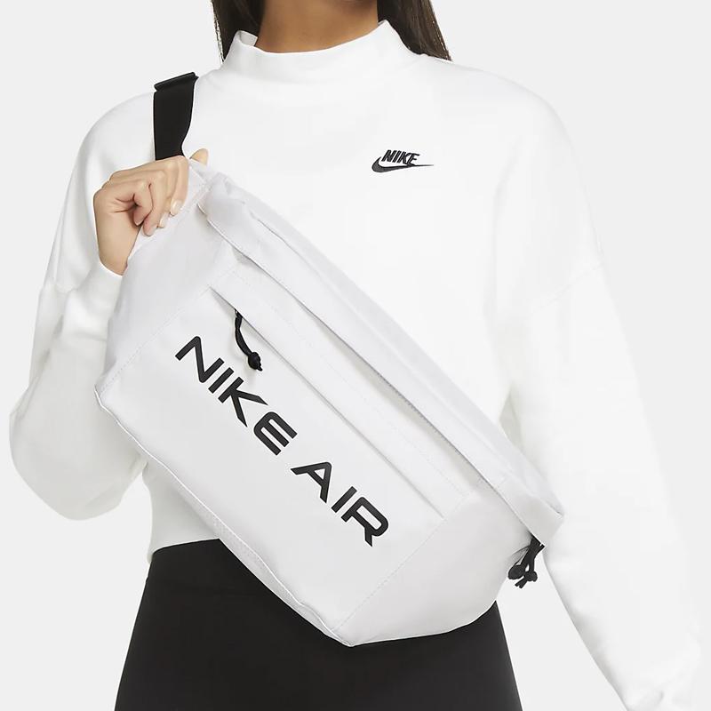 New Nike Polyester Crossbody Bag Shoulder Bag Sling Bag Fanny Pack Small Size Unisex Gray White DC7354-025