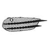 Fog Light Grille Front Bumper Fog Lamp Grille Replacement for  C Class W205 C205 S205 AMG Line 2015‑2018