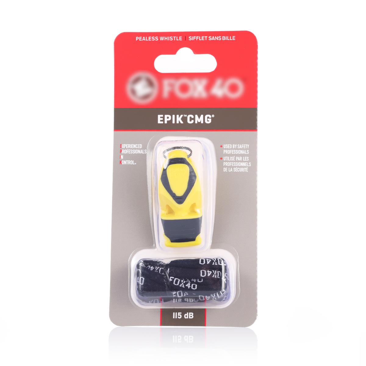 FOX40 High-Frequency Whistle for Sports Referees and Coaches - Durable, Plastic, Seedless Design. жёлтый