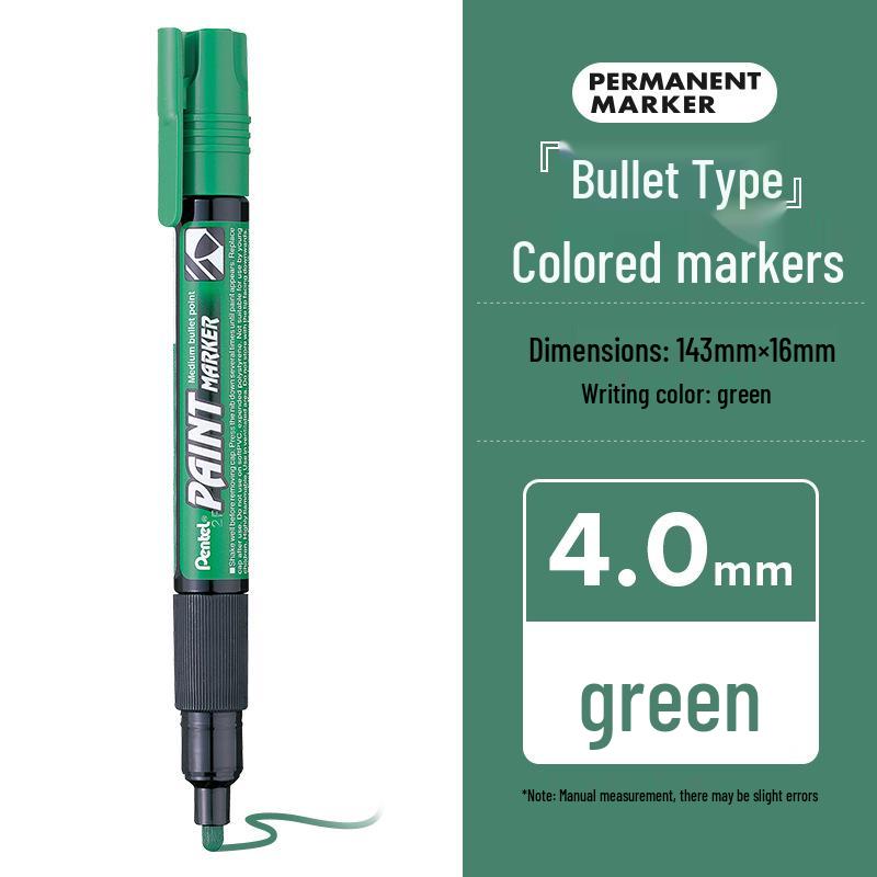 Pentel Japan MMP20 Oil-Based Round-Tip Colored Paint Marker Pen зелёный