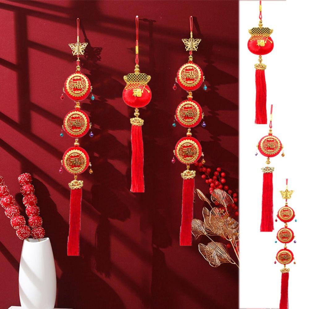 

Plastic Hanging Blessing Bag Decoration Decorative New Year Pendant Lantern Festival