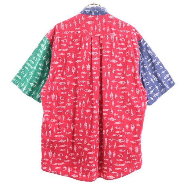 NAUTICA 90s Crazy pattern Short sleeve Button down shirt L Men's Used