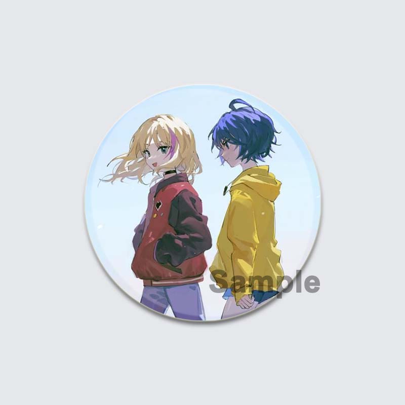 32/44/58mm Anime Wonder Egg Priority Brooch Cute Cartoon Girl Icon Badge Backpack Shirt Lapel Pin Creative Handmade Jewelry Accessorie Gift