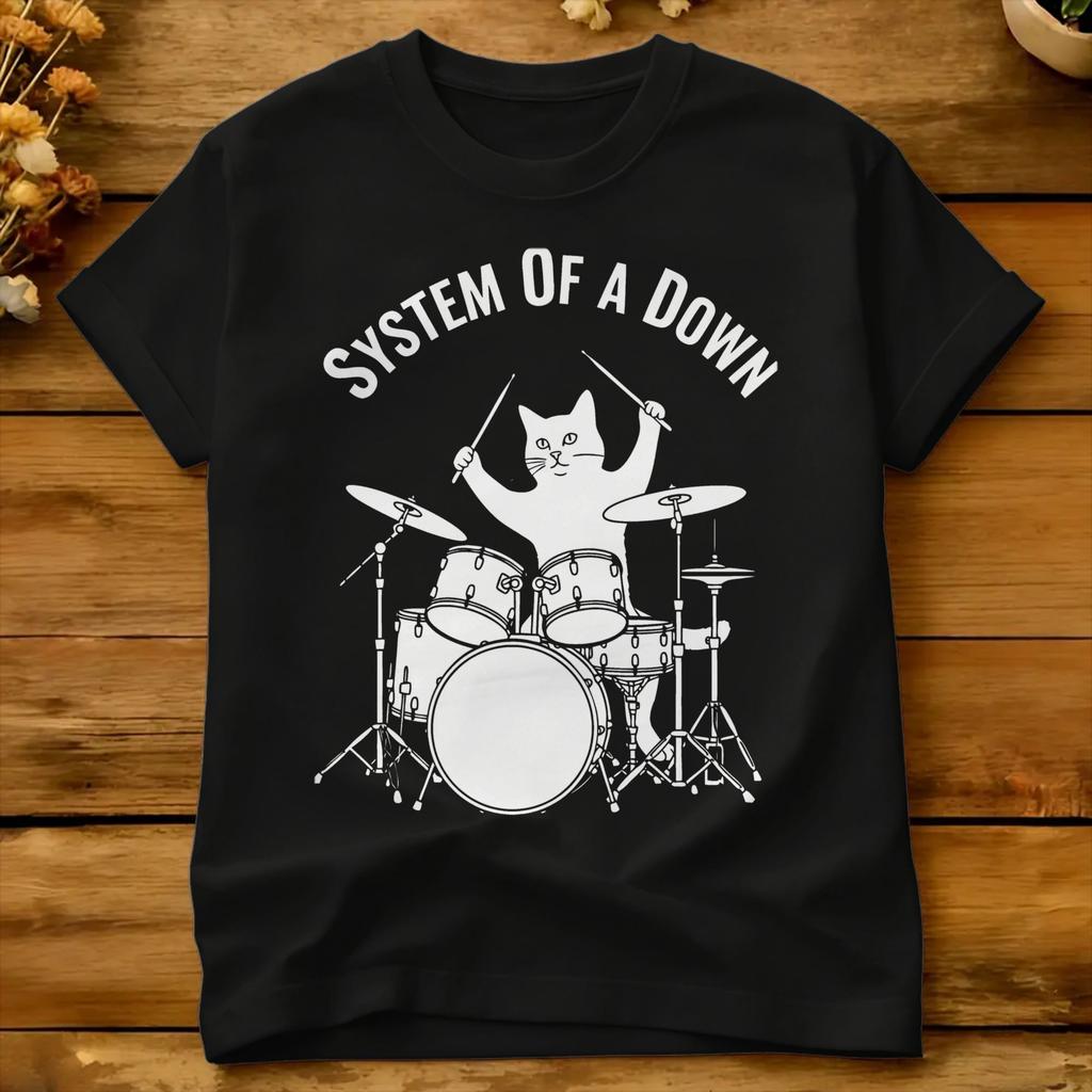 Systemofadown Banner Marches Tshirt Summer Streetwear Tshirts Cotton Hippie Tee Shirt For Unisexs Casual Tops