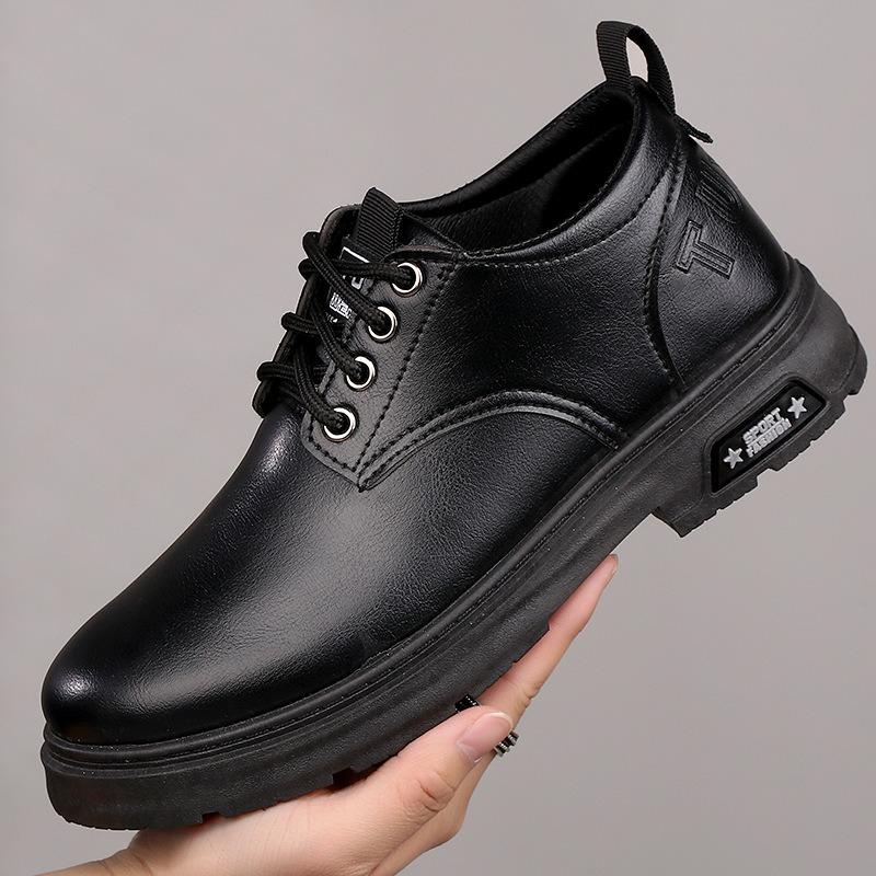 Zapatos de Hombre Casual Cuero Suela Blanda Pala Blanda Transpirables Anti-Olor Antideslizantes Conducción.
