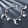 Various Designs Moon Star Stainless Steel Waterproof Adjustable Bracelet Dainty Pendant Necklace Hypoallergenic Fashion Accessories for Women