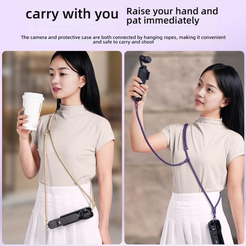 Adjustable Detachable Crossbody Strap for Mobile Phones and Pocket 3 Cameras Secure Anti Loss Design Phone Chain Lanyard