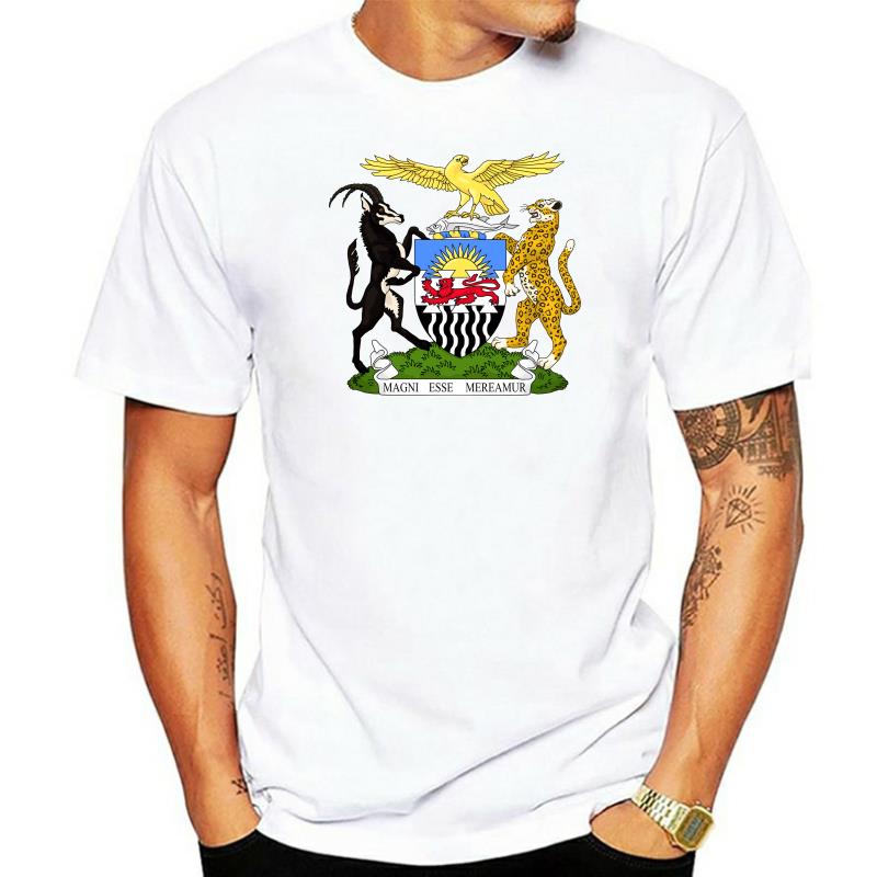 Coat Of Arms Of The Federation Of Rhodesia And Nyasaland Flag T-shirt For Men t-shirts 5XL Group Shirt S