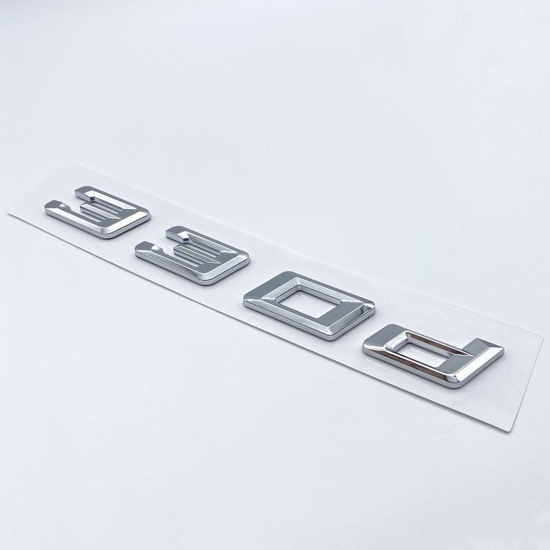 Insignias de Desplazamiento Trasero del Nuevo Serie 3 de BMW: Pegatinas 350d, 340d, 335d, 330d, 318d.