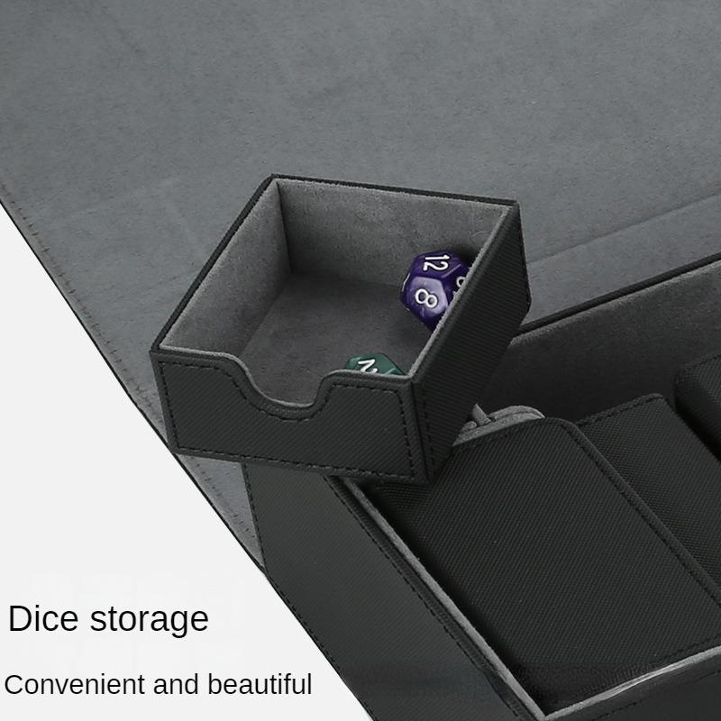 600+ Trading Cards Storage Box PU Leather Commander Card Deck Case Magnetic Closure Card Holder Fits for Magic Game Cards