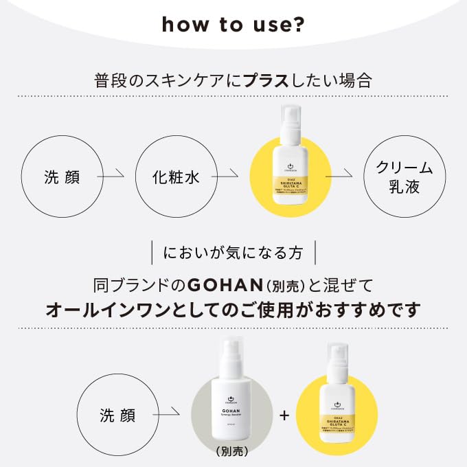 Pure Glutathione High Cosmedon Shiratama Vitamin C APPS Serum Ppm 100% Serum, 10,000-55,000 Ppm, Concentration, Glutasy, Derivative, (2 Bottles, 8%