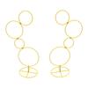 2 Pieces Wedding Flower Stand Decorative Metal Round Backdrop Rack for Baby Shower Event Ceremony Events Reception Shopping Mall