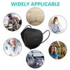 YUAKOU KN95 Protective Face Masks 50pcs, Breathable Comfortable, Disposable Individually Wrapped,5-Ply Protection KN95 Adults Mask Black