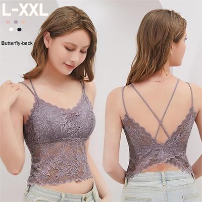 New Women's Full Lace Bra Set with Removable Bra Pads Sexy Summer Wear Comfortable and Beautiful Back Design Bra
