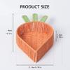 Decorative Snacks and Nut Holder Food Serving Tray Carrot Shaped Snacks Keys Organizer for Living Room or Entryway
