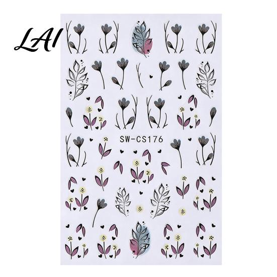 Fall Manicure Decorations Autumn Leaf Nail Art Stickers Waterproof Maple Leaves Sticker Decals Self-Adhesive Stickers for Women and Girls