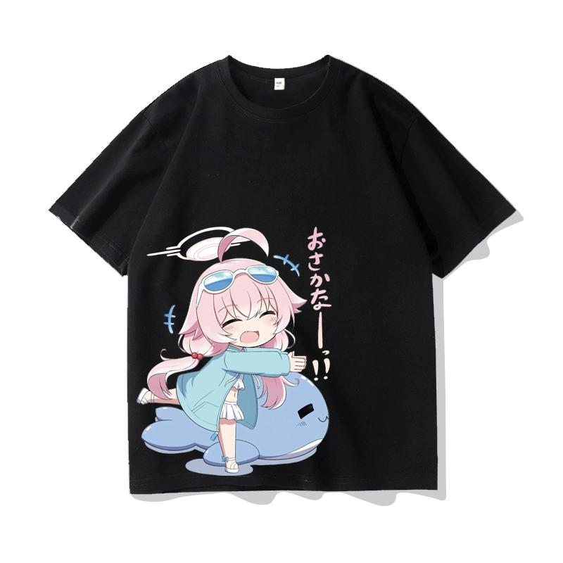 Takanashi Hoshino Spiel Blue Archive Cosplay T-Shirts 3D Druck Kinder Anime Cartoon T-Shirts 2025 Sommer Neu Herren Damen Harajuku Y2k Tops