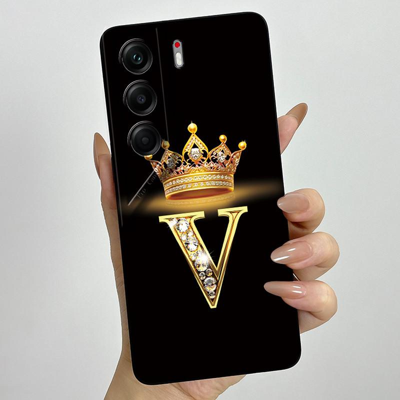 For Tecno Camon 40 Pro 4G 5G CM6 CM7 Case Crown Letter Silicone Soft Phone Cases For Tecno Camon40 Camera Protection Back Cover