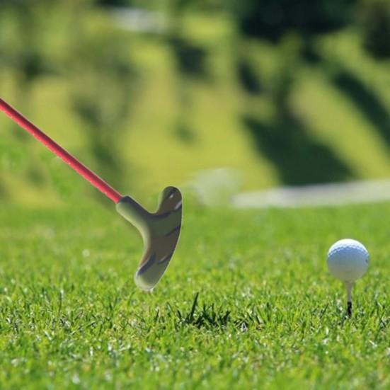 Golf Telescopic Putter Ergonomic Comfortable Grip Retractable Non-slip Adjustable Length Double-sided Club