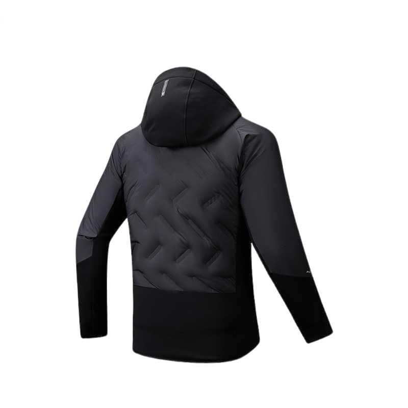 Anta Slim Fit Warm Hooded Zipper Jacket Men Jackets 152545604-2