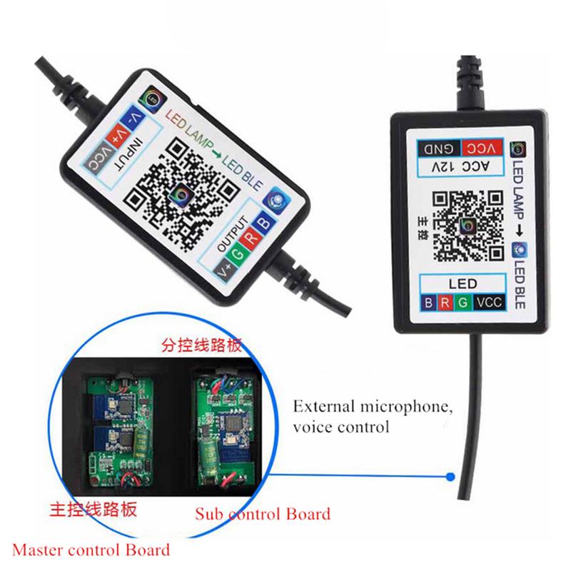 

10x Беспроводная автомобильная светодиодная EL-лента, окружающая подсветка, подсветка для ног, акриловая полоса, управление через приложение