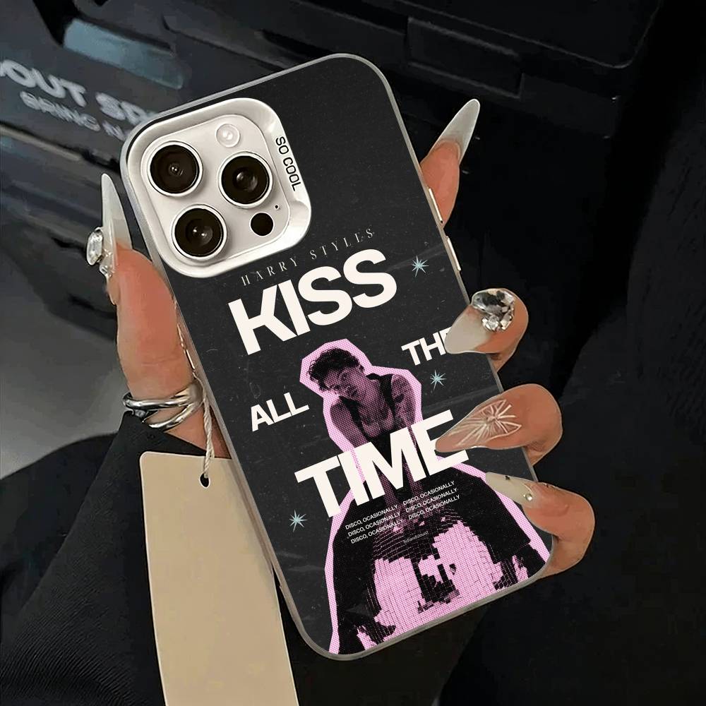 

Чехол для телефона H-Harry Music Styles для iPhone 17,16,15,14,13,12,11 Plus,Pro Max,XS,белый серебристый чехол для телефона iPhone17Pro