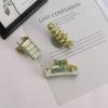 Print Green Headwear Acetate Sheet Korean Style Hairpins Women Hair Clips Hair Claws Hair Ornaments