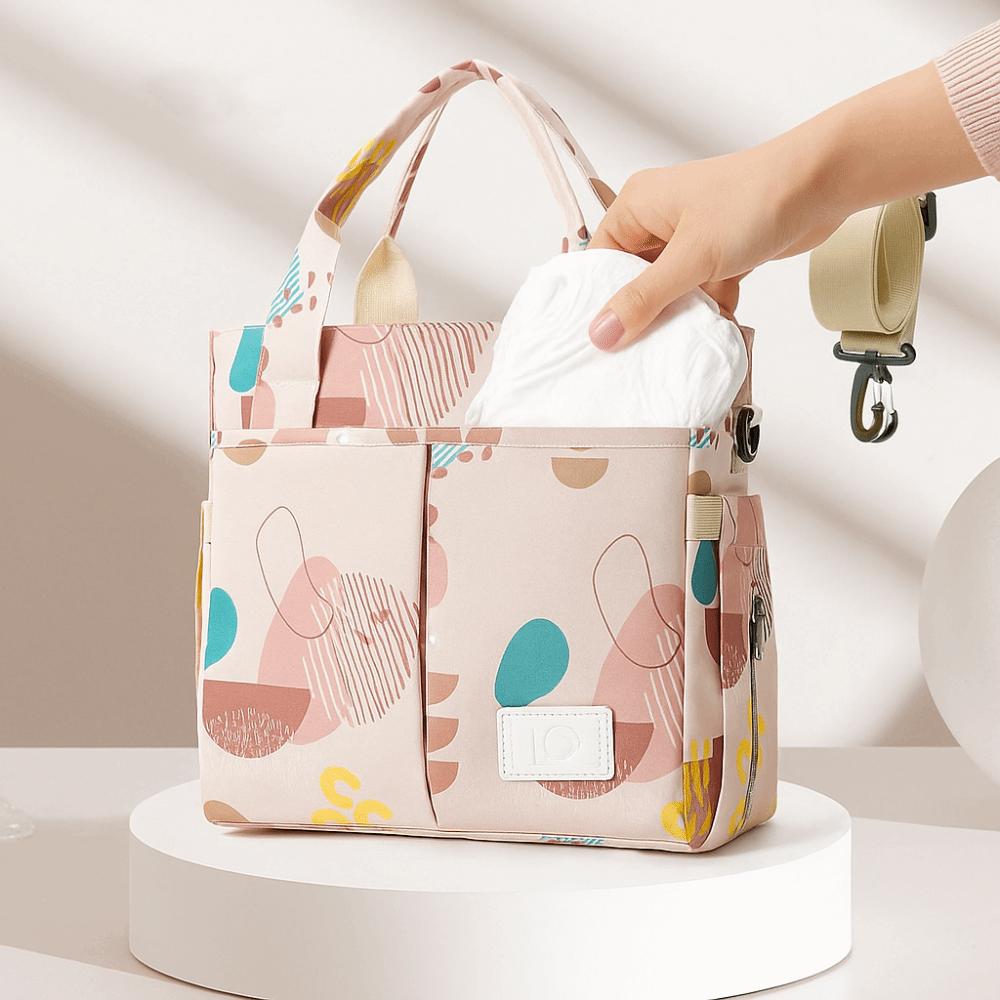 Waterproof Baby Diaper Bag Printing Baby Care Bag Food Hand Bag Mommy Handbag Outdoor