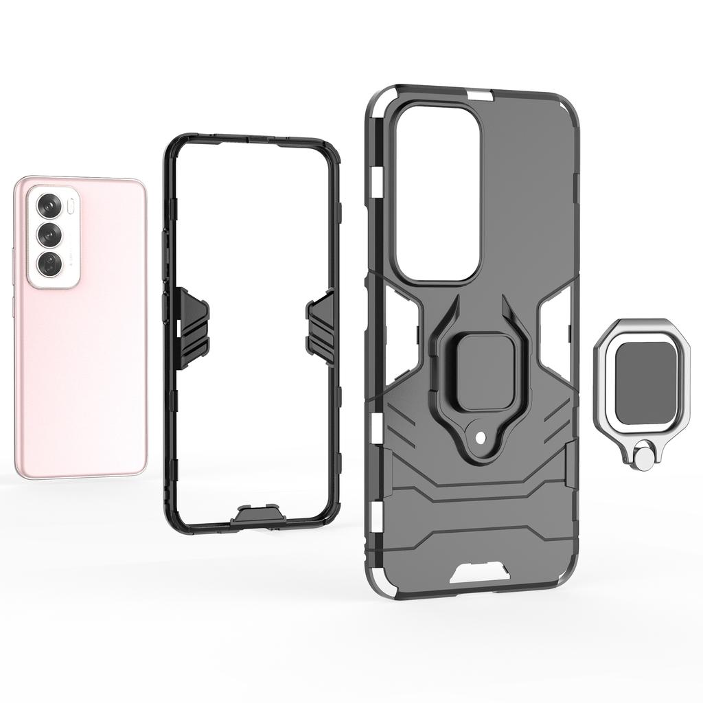 For Oppo Reno12 5G (Global) Case PC+TPU Kickstand Phone Cover
