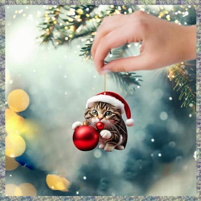 WON Funny Black Cats Ornaments Height Cute Cats Christmas Decoration Christmas Decoration Christmas Tree Hanging Decorations