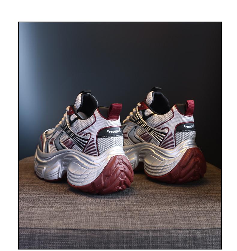 TW8162-5 Women's Thick-Soled Hidden Heel Dad Shoes - 2025 Autumn Fashion Sports Casual Sneakers