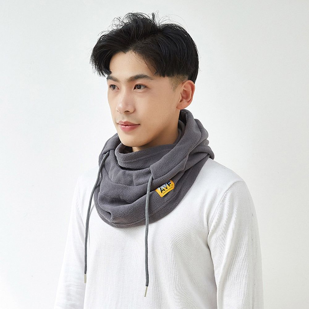 Winddichte Gehörschutzmütze, verdickte Kapuzen-Gesichtsmaske, modische Mütze, Schal-Set, Unisex