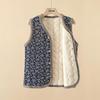 Women's Retro Ethnic Floral Fleece-Lined Vest