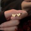 Heart-Shaped Crushed Ice Earrings for Women - 2026 Stylish and Versatile, Simple High-End Design